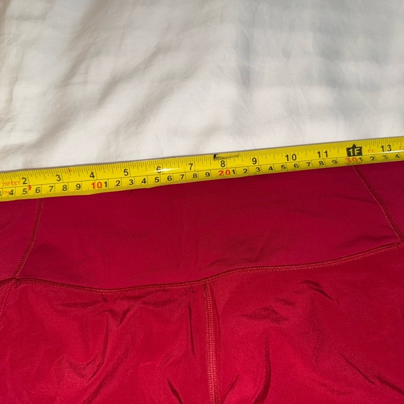 Lululemon Red Athletic Shorts Sz4 - Picture 3 of 4